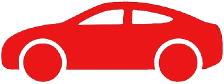 A red car is shown in this image.